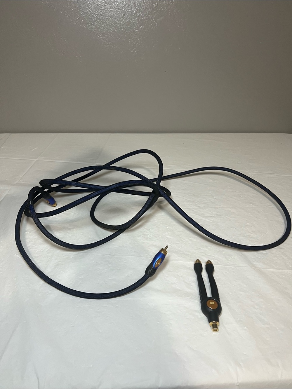 Monster Cable THX Certified Subwoofer Cable & RCA Y-Adapter Splitter Set